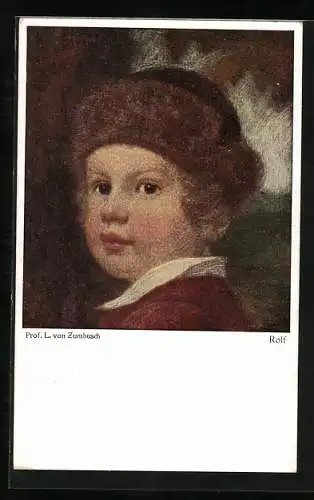 Künstler-AK Ludwig von Zumbusch: Junger Knabe mit Mütze