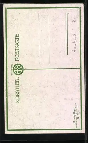 Künstler-AK Ludwig von Zumbusch: Blondes Kind mit Mütze