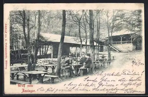 AK Anninger, Gasthaus im Wald