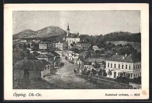 AK Sieghartskirchen, Öpping mit der Kirche aus der Vogelschau
