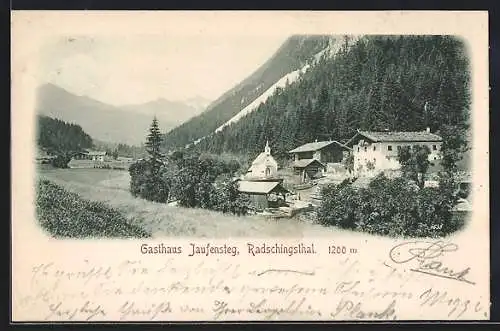 AK Ratschings, Gasthaus Jaufensteg im Radschingstal