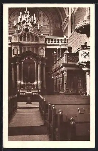 AK Wien, Evangelische Kirche A. B., Dorotheergasse 16, Innenansicht