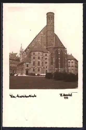 AK Wien, Ansicht der Minoritenkirche