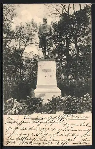 AK Wien, Blick auf das Canon-Denkmal