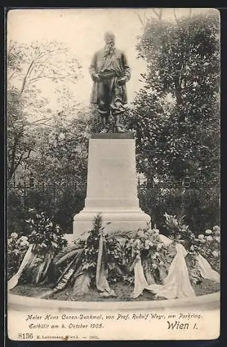 AK Wien, Parkring, Hans-Canon-Denkmal
