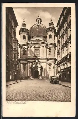 AK Wien, Peterskirche, Frontalansicht