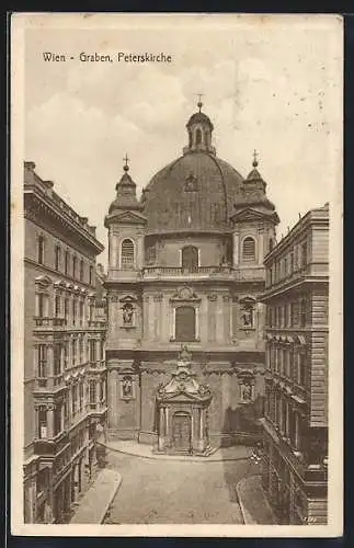 AK Wien, Graben, Peterskirche