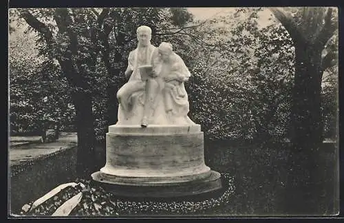 AK Wien, Rathauspark, F. G. Waldmüller-Denkmal