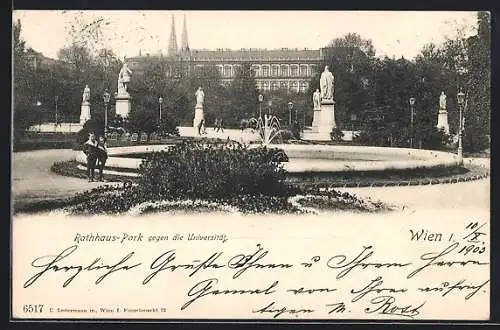 AK Wien, Rathauspark gegen die Universität