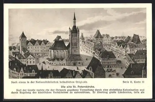 AK Alt-Wien, Gesamtansicht mit alter St. Peterskirche