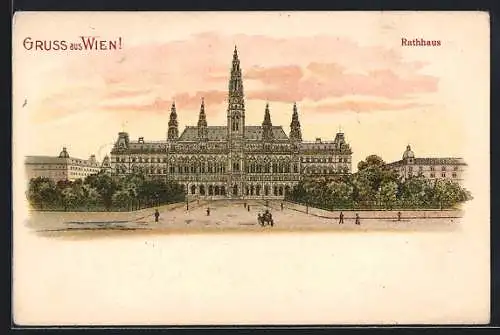 Künstler-AK Wien, Rathaus