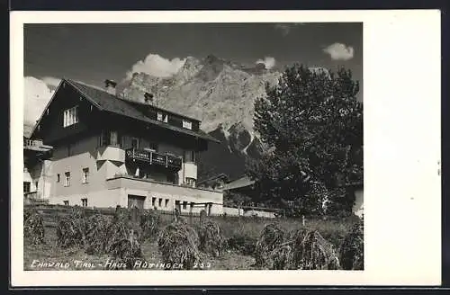 AK Ehrwald /Tirol, Hotel-Pension Haus Hüttinger