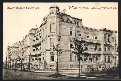 AK Wien, Wiener Cottage-Sanatorium, Sternwartestrasse 74