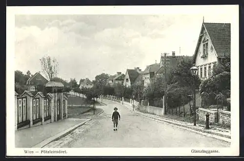 AK Wien-Pötzleinsdorf, Villen an der Glanzinggasse