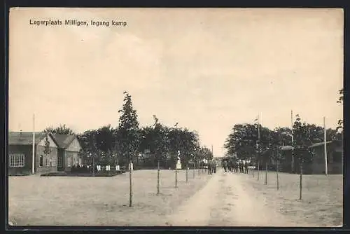 AK Milligen, Legerplaats, Ingang kamp