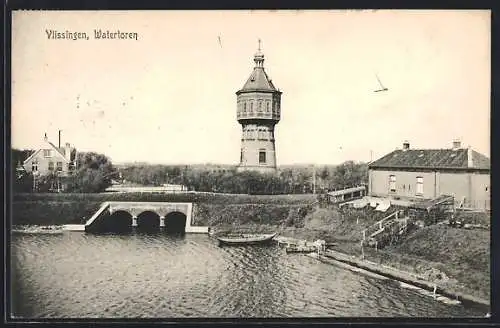 AK Vlissingen, Watertoren, Blick zum Wasserturm