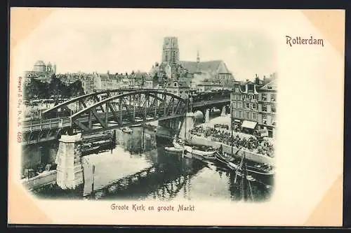 AK Rotterdam, Groote Kerk en groote Markt
