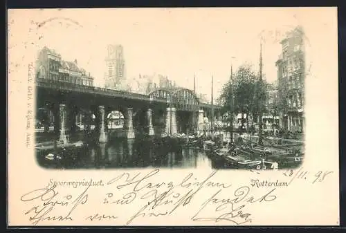 AK Rotterdam, Spoorwegviaduct