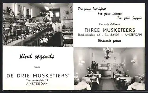 AK Amsterdam, Restaurant De Drie Musketiers, Thorbeckeplein 12