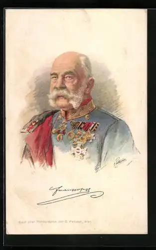 AK Rotes Kreuz Nr. 237, Kaiser Franz Josef I. von Österreich, Kriegsfürsorge