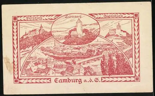 Notgeld Camburg a.d. Saale, 10 Pfennig, Gutschein über 10 Pfennig, Ausgabestelle Camburger Tageblatt, Dornburg