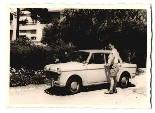 Fotografie Auto Fiat 1100, PKW bei Cannes 1963