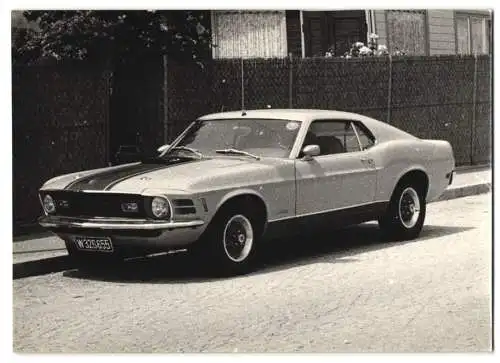 Fotografie Auto, Ford Mustang 1974, Kennzeichen: W326-655