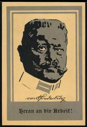 Notgeld Geestemünde 1920, 50 Pfennig, Porträt von Hindenburg und Schiff mit Flagge