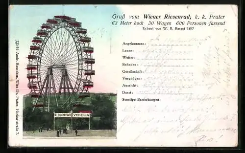 AK Wien, Wiener Prater, Riesenrad