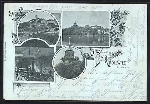 AK Cröllwitz, Bergschänke, verschiedene Ansichten