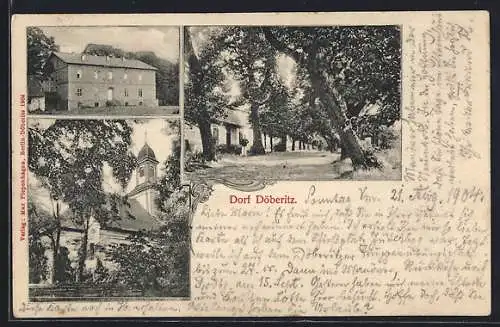 AK Döberitz / Havel, Teilansicht aus drei Ansichten