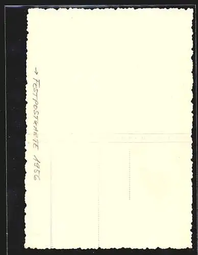 AK Wermsdorf, 750-Jahrfeier 1956, Teilansicht von oben, Festpostkarte