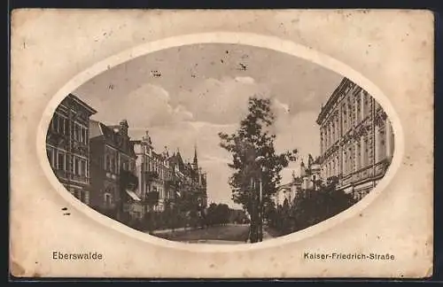 AK Eberswalde, Partie in der Kaiser-Friedrich-Strasse