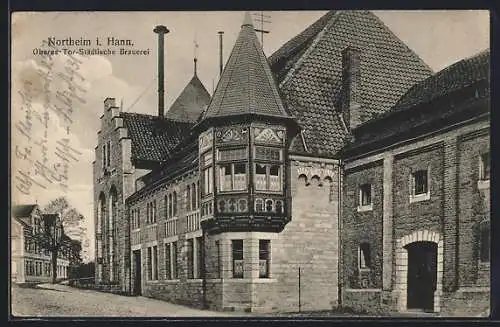 AK Northeim i. Hann., Städtische Brauerei, Oberes Tor