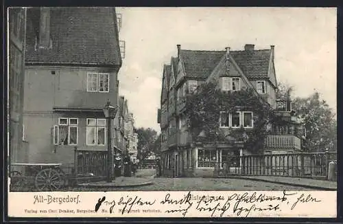 AK Bergedorf, Holstenstrasse und Kessels Haus