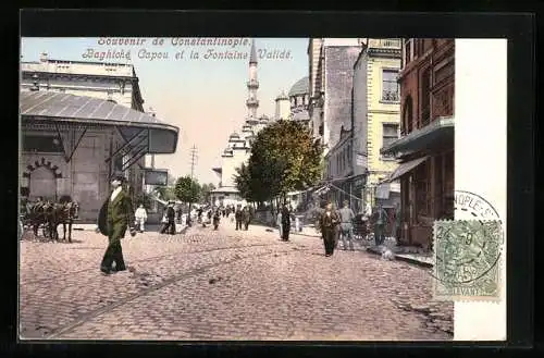 AK Constantinople, Baghtché Capou et la Fontaine Validé