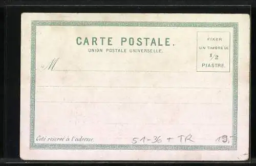 AK Salut de l`Orient, Marchand turc, Türkische Marktszene