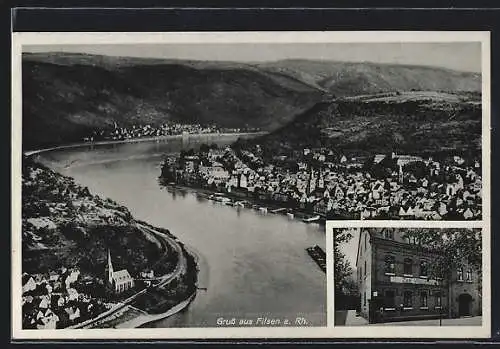 AK Filsen a. Rh., Gasthof und Pension zum Winzerhaus