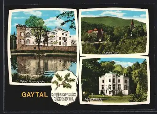 AK Niedersgegen /Baytal, Naturpark Südeifel, Schloss Niedersgegen, Schloss Kevenig, Schloss Roth