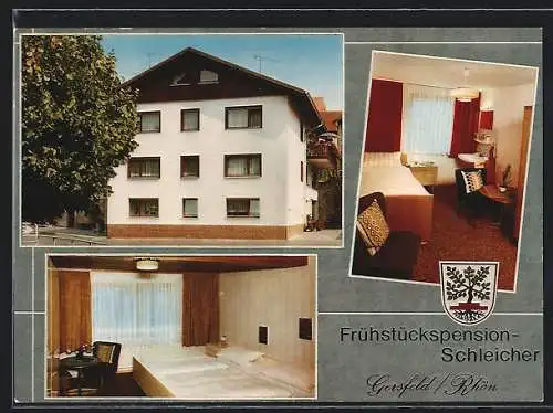 AK Gersfeld /Rhön, Hotel-Pension Schleicher, Tannerstrasse 1