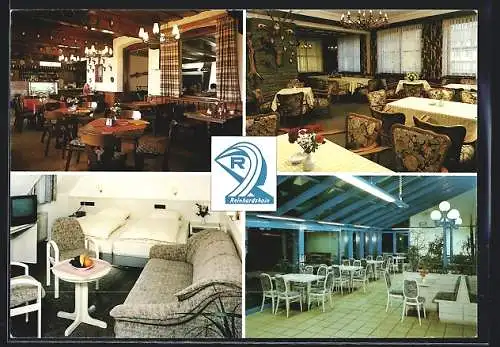 AK Innenansicht vom Rasthaus und Hotel Reinhardshain an der Autobahn A5