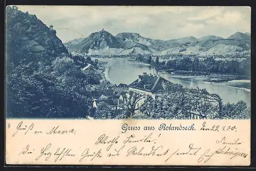 Lithographie Rolandseck, Panorama
