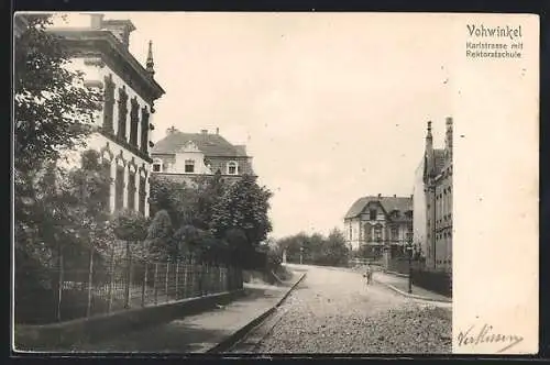 AK Vohwinkel, Karlstrasse mit Rektoratschule