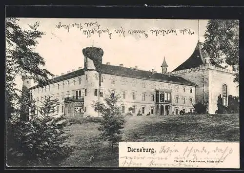 AK Derneburg, Blick zum Schloss