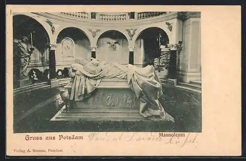 AK Potsdam, Mausoleum, Innenansicht
