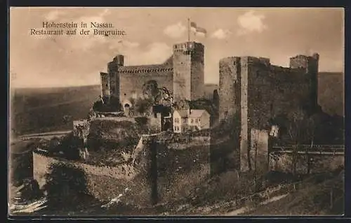 AK Hohenstein in Nassau, Restaurant auf der Burgruine