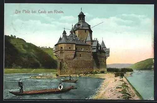 AK Caub am Rhein, Burg Pfalz