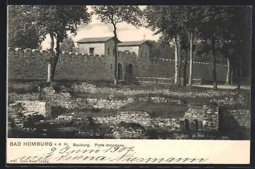 AK Bad Homburg v. d. H., Saalburg, Porta decumana