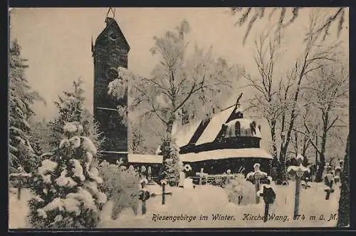 AK Brückenberg, Kirche Wang im Schnee