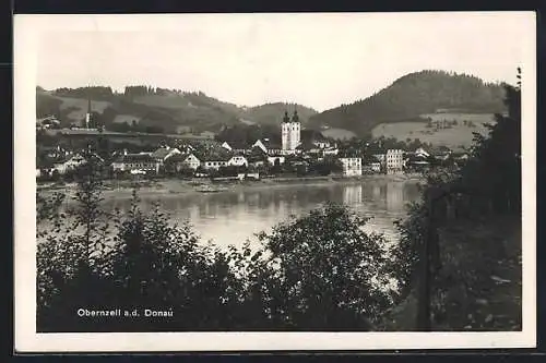 AK Obernzell a. d. Donau, Teilansicht mit Kirche